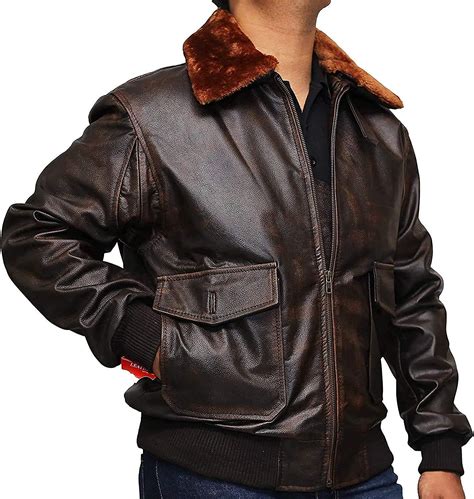 leather fighter pilot jacket